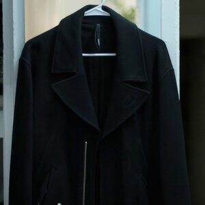 Silent by Damir Doma - Oversized Black Wool Coat (Size S, Can Fit Larger)